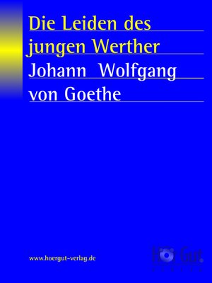 cover image of Die Leiden des jungen Werther